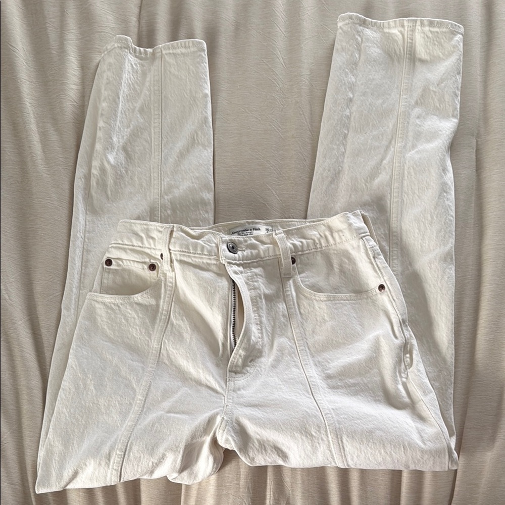 90s ultra high rise straight leg jeans